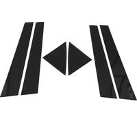 6 Pièces Garniture De Pilier De Porte pour Kia Forte K3 2009-2012 Noir Avant Arrière Gauche Droite Autocollant Anti-Rayures Pilier Portes Extérieures