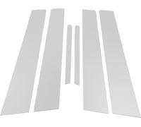 6 Pièces Garniture De Pilier De Porte pour Kia Forte K3 2014-2018 Chrome Argenté Avant Arrière Gauche Droite Autocollant Anti-Rayures De Pilier De Portes