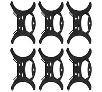 6 Pièces Grand Range Câbles Noir Poignée, Rangement Pratique | Plastique, Gestion du Cordon et Gain de Place, Usage Bureau et Atelier, Solution Fiable