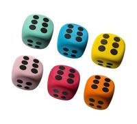 6 pièces Grands dés en Mousse colorés Ensemble d ' Apprentissage interactif dés en Mousse Souple à 6 Faces Jouet éducatif pour pour soulager Le Stress Outil d ' enseignement des mathématiques