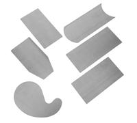 6 Pièces Grattoir de Précision pour Bois, Racloir Menuisier | Finition Fine, Dureté Élevée, Forme Multiple, Enlève L’excédent, pour Art Création et Réparations DIY