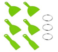 6 Pièces Green Bracking, 3 Pièces Anneau ratte-Ciel En Plastique Multifonction, Grattoir À Calfeutrage, Outil De Grattoir À Mur D'Art, Outil
