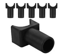 6 Pièces Guide D’assise Noir en Plastique, Bloc U | Pièce de Rechange pour Tubes de Siège, Assemblage en Centre de Rééducation, Soutien D’alignement Postural