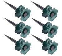 6 Pièces Guide de Tuyau D’arrosage Vert et Noir pour Pelouses et Massifs | Structure PP à Texture Fine, Réduit la Traction, Protège les Plantes, Facilite un Acheminement Ordonné Coins