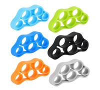 6 Pièces Hand Grip Strengthener, Exerciseur de Doigts avec 3 Degrés de Résistance, Main L'entraîneur de Doigts pour Soulagement du Stress, Augmente la Force
