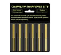 6 pièces haute dureté tronçonneuse pierre à aiguiser têtes de meulage forte ténacité diamant tronçonneuse affûteuse outil Chainsaw Sharpening Stones