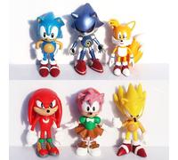 6 Pièces Haute Qualité X Sega Sonic La Collection Hérisson Figurine Modèle 2.5 Pouces 6 Cm Jouet Pvc Jouet Personnages Brinquedos Poupée