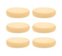 6 Pièces Houppette Maquillage Hydrophile en Polyuréthane Ovale | Poudre Compacte et Fond de Teint, Prise en Main Ergonomique, Retouches Voyage Yeux