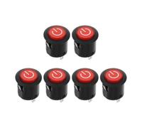6 Pièces Interrupteur à Bouton-poussoir Chevaucher, Démarrage Facile | Performance Fiable, Installation Simple, Métal et Plastique, pour Motos Électriques et Voitures à Chevaucher