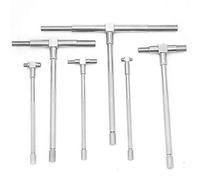 6 Pièces Jeu de Jauge Télescopique Auto-centrage T Jauge de Trou D'alésage Cylindre Télescopique Jeu de Jauge D'alésage Jauge de Diamètre Intérieur Réglable