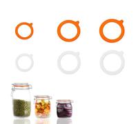 6 Pièces Joint Bocaux En Silicone Caoutchouc Bocaux Silicone Joint Bocaux Réutilisable Joint Caoutchouc Bocaux Remplaçable Caoutchouc Bocaux Pour Couvercle à Pince En Verre