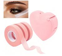 6 pièces Kit d'accessoires de maquillage des yeux : Guides d'ombre à paupières, Protecteurs de maquillage des yeux, Rubans de cils professionnels (Tissu adhésif, Maille respirante), Rubans pour extens