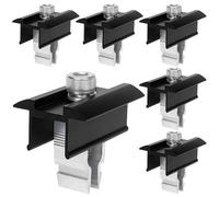 6 pièces Kit de Fixation Support pour Panneau Solaire, Morsetto Centrale in Alluminio per Modulo Solare, Kit Fixation Panneau Solaire con Viti, Staffa di Montaggio per Pannelli Solari Fotovoltaici