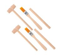 6 Pièces Kit de Fouille Archéologique pour Garçon Fille de Outils Bois pour Creuser Marteau Ciseau et Brosse Éducatifs pour Explorer Ancienne et Paléontologie