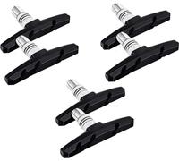 6 pièces kit de frein vélo pour Shimano | 3 paires de patins de frein noir pour le vélo | V-brake 70mm V-brake symétrique | plaquettes de frein | gommes de frein | kit de patins de frein | patins de f