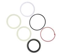 6 Pièces Kit de Joints Hydrauliques pour Vérin de Chariot | Plastique Caoutchouc Acier, Anneaux D’étanchéité pour Cylindres, Usage Atelier et Entrepôt