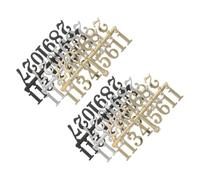 6 Pièces Kit de Remplacement D'aiguilles D'horloge Décorative | Chiffres Arabes et Romains, Pièces en Plastique, Personnalisation du Cadran, Usage Mural