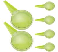 6 Pièces Kit de Semoir pour Fleurs et Légumes, Plastique Vert | Cinq Sorties pour Graines de Tailles Variées, Format Compact, Usage Maison, Outil de Jardinage