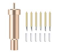 6 Pièces Lame de Rechange pour Cricut, Boîtier de Coupe Profonde, Coupe Précise, Lame Pointe Fine 30° 45° 60° pour Machine de Découpe Cricut Maker, Explore Air 2, Air 3, Tissu Papier Vinyle Cuir Plus