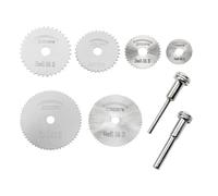 6 Pièces Lame de Scie Sauteuse,Bois Circulaire Mini Disque Meuleuse Table Outil Metal Perceuse Outils Affûteuse Accessoires,pour Cutter Disqueuse Rasoir Visseuse Découpe Main Oscillante Rotatif Set