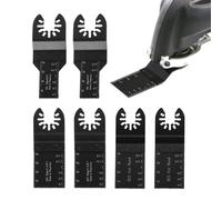 6 Pièces Lames Multi-Outils Oscillantes, Lame outil multifonction, Kit de Lames Multitool Diamant, accessoires pour bois, plastique et métal (20 mm, 32 mm, 35 mm)