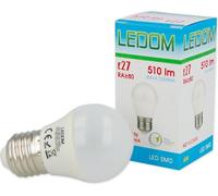[6 pièces] LEDOM E27 SMD ampoule 230V AC 6W 510 lumens Ø45 220-240V 240 degrés angle de faisceau 3000K lampe blanc chaud