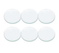 6 Pièces Lentille Convexe en Verre 50mm pour Laboratoire D’optique | Diamètre Standard, Bords Chanfreinés Précis, Transmission Claire, pour e Physique et Étudiants
