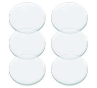 6 Pièces Lentille Optique Convexe en Verre 50mm pour Physique | Double Convexe, Bords Chanfreinés Précis, Diamètre Standard Rond, pour Tiges et Rails de Classe