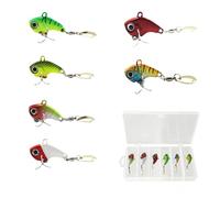 6 Pièces Leurres de Pêche Jig Spinner, Jig Spinner Set, Leurres Spinnerbait, Adapté à la Truite, au Bar, au Barracuda, au Saumon et Autres Poissons, Cadeau de Pêche