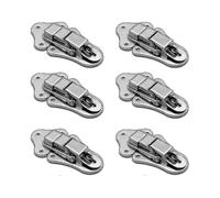6 Pieces Lever Latch Spring Catch Latch Toggle Stainless Steel Drawer Hardware for Tool Chest Suitcase And Trunk Tw