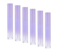 6 Pièces Lèvre Glaçure Vide Tube Dégradé Violet Brillant À Lèvres Tube Rouge À Lèvres Tube Qualité Emballage Matériel Brillant À Lèvres Sous-Bouteille