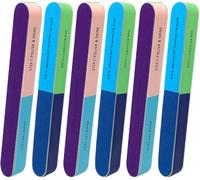 6 Pièces Lime À Ongles 4 Faces Pour Ongles, Lime À Polir De Haute Qualité Pour Ongles Naturels, Blocs De Polissage Pour Ongles En Gel, Limes À Ongles Lavables Pour Polir Et Faire Briller