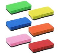 6 Pièces Linges Rectangulaires Blanches, Linges Blancs Magnétiques, Brosses De Nettoyage Sponge, Étude Et Propritions De Bureau, Réusable.