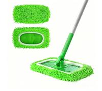 6 Pièces Lingettes Reutilisable pour Swiffer Sweeper,Tampon de Rechange Balai Serpillère Chiffons de Rechange pour Balai Lavables Humide et Sec Nettoyage Sols Tous Types