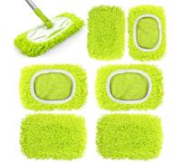 6 Pièces Lingettes Reutilisable pour Swiffer Wetjet Microfibre Lavable, Réutilisable Mop Pads, Mop Remplacement, Chiffon Serpillere pour Swiffer pour Le Nettoyage des Surfaces