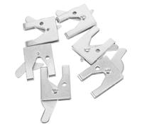 6 Pièces Loquet de Porte pour Niche pour Chien en Acier, Verrou | Double Couche Renforcée, Fermeture Automatique, pour Cages Multiples et Usage Domestique, Argenté