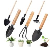 6 pièces Lot de Petite Pelle Jardinage, Outils de Jardinage Kit Jardinage Enfant 1 Pelle à terreau, 1 Transplantoir, 1 Fourche pour Pot de Jardin, Plantes et semis