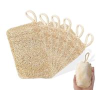 6 pièces Luffa éponge, éponge exfoliante, Luffa naturel pour les soins du corps et l'élimination de la peau Mort pour la baignade, la vaisselle, la cuisine propre