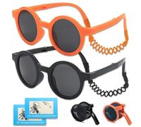 6 Pièces Lunette de Soleil Enfant 3 Ans, Contient 2 Lunettes de Soleil Enfant 3 Ans Silicone et 2 Polarisateurs Testkarte für Lunettes de Soleil Pour Enfants, Lunette Soleil Pour Bébé