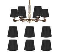 6 Pièces Lustre Abat-Jour, Moderne E14 Clip sur Tissu Abat-Jours Applique Murale Abat-Jour, Clip sur Plissée Suspension Abat-Jours pour la Décoration de la Maison (#10)