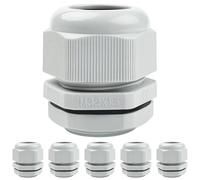 6 pièces M32 de raccords de câble étanches - Ensemble de raccords de câble Caianwin IP68 pour boîte de dérivation, tableau de distribution, boîtier de sécurité en saillie, boîtier de distribution