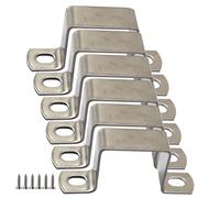 6 pièces M40 x 40 304 Colliers de serrage carrés en acier inoxydable Colliers de serrage en U Tubes de serrage Boucle Supports en U Colliers de selle