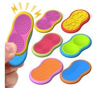 6 Pieces Magnétiques Sliders, Moxiewell Fidget Toys Jouets Sensoriels, Anti-Stress avec 6 Textures pour Autisme et TDAH, Silicone Doux pour Concentration et Relaxation