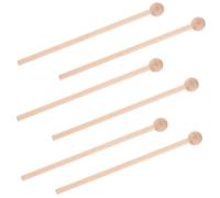 6 Pièces Maillets de Percussion en Bois pour Xylophone et Glockenspiel | Bois Dur, Manche Long Extrémité Sphérique, pour Débutants, Garçon Fille, Répétitions et Cours Scolaires