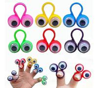 6 pièces marionnettes à doigts marionnettes à doigts yeux marionnettes à doigts monstre à doigts jouet éducatif intelligent à doigts jouet (couleur aléatoire)-Bon