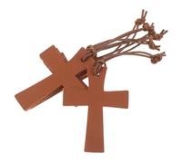 6 Pièces Marque-page Bible en Pu Marron, Signet Croisé