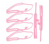 6 Pièces Marque-pages en Silicone Doigt Élastique Présent Rose | Papeterie Kawaii, Signets Adorables à Pointer du Doigt, Décoration Livre, Facile à Trouver, Sûr