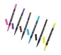 6 Pièces Marqueur de Colorant Alimentaire Double Face 0, 4mm et | Feutres Alimentaires Comestibles, Plastique, Séchage Rapide, pour Fondant et Cookies à Maison