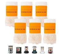 6 Pièces Mèche Pour Poêle, Mèches De Poêle, Mèche Pour Bougie, Meche Chauffage Petrole, Mèche Bougie, Meche Pour Lampe De Remplacement En Coton, Pour Camping, Cuisson, Four À Pétrole (95* t2.5*180 MM)