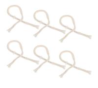 6 Pièces Mèche Torche Coton avec Tube Verre et Joint, Lampe Huile
